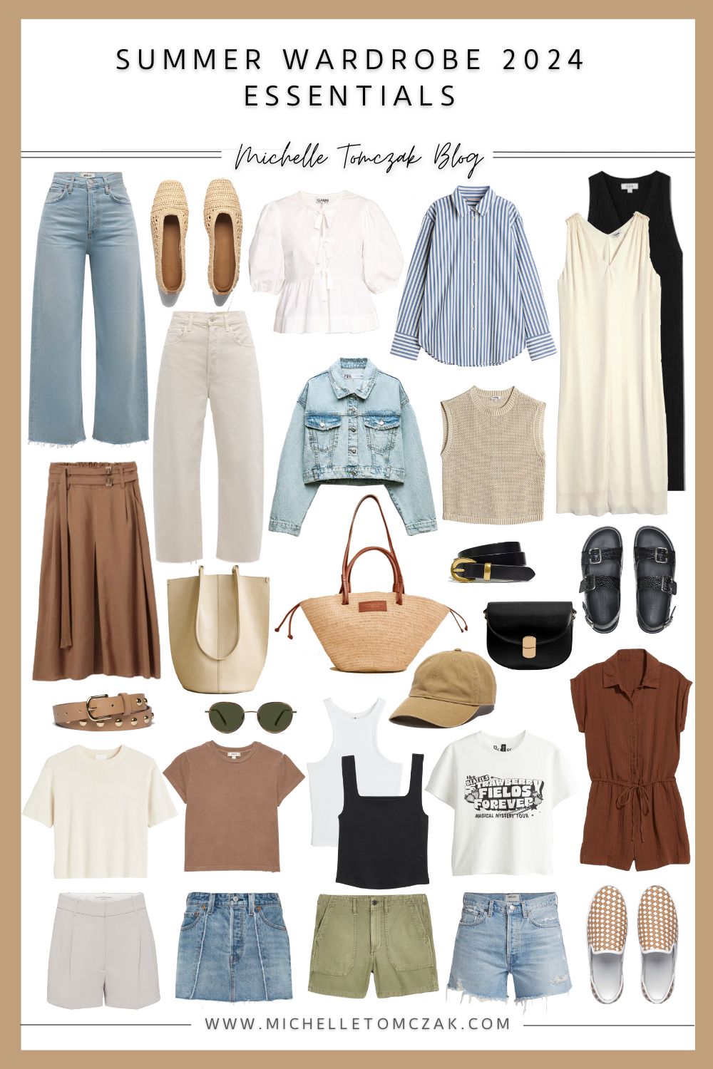 Summer Wardrobe Essentials 2024 - Michelle Tomczak